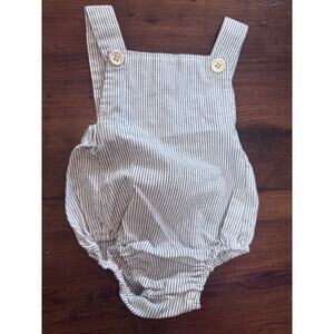 Chubby Bubby Bear Stripe Sleeveless Romper Bubble 0-3 Months